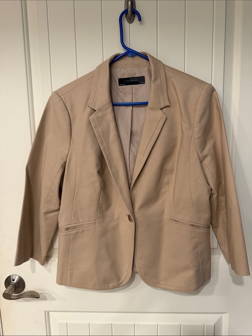 The Limited Taupe Single-Button Blazer